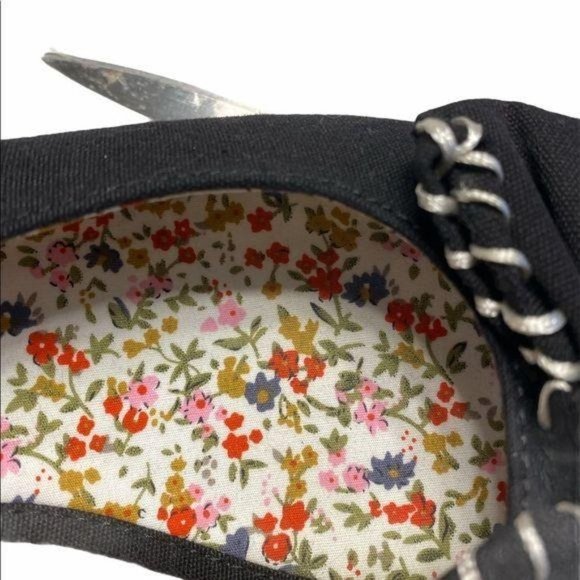 SOFT STYLE HUSH PUPPIES BLACK PEEP TOE WEDGE 10 - Picture 5 of 10